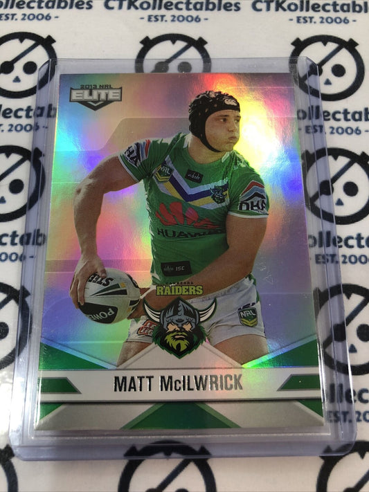 2013 NRL Elite Parallel Matt McIlwrick P23 Canberra Raiders