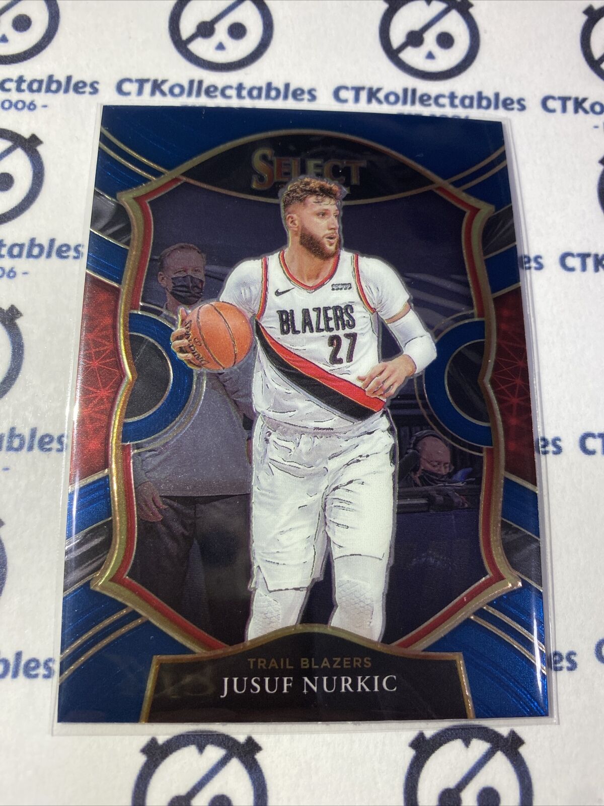 2020-21 Panini NBA Select Blue Concourse Jusuf Nurkic Portland #51