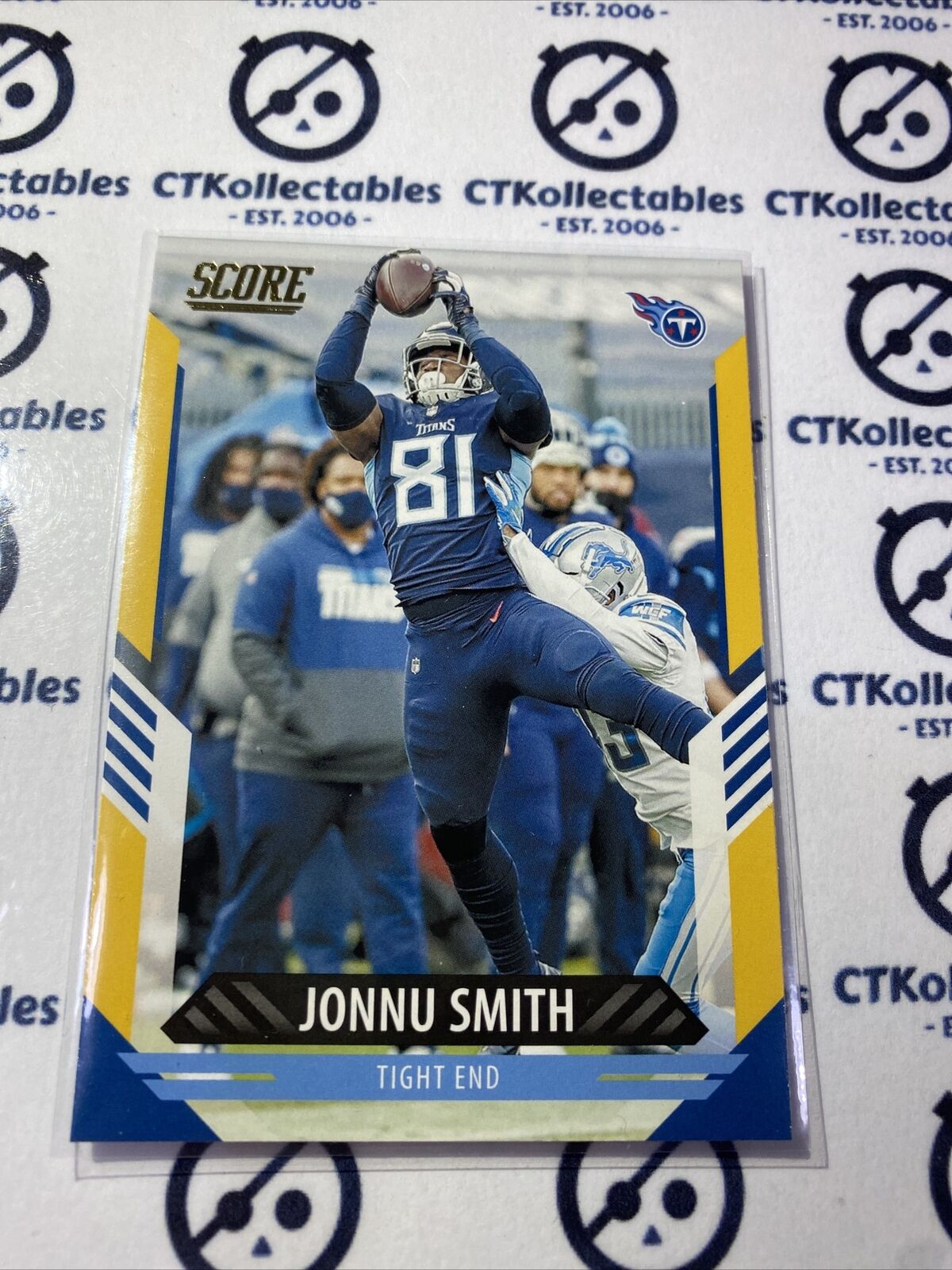 2021 NFL Score Jonnu Smith Gold Parallel Base #185 Titans