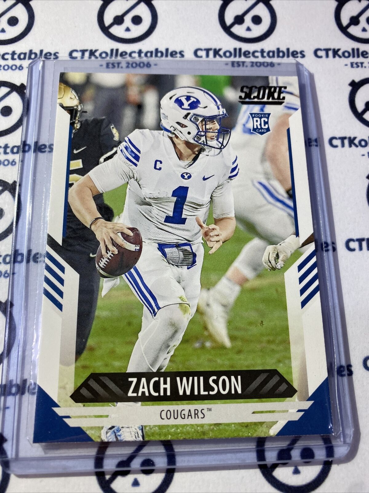 2021 NFL Score Rookie Card Zach Wilson #304 RC Jets