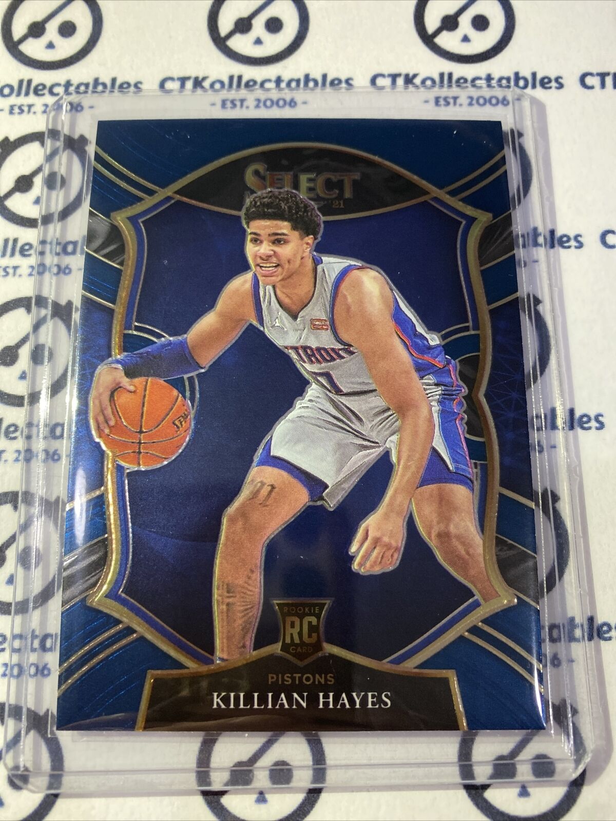 2020-21 Panini NBA Select Killian Hayes Blue RC Concourse #67 Pistons