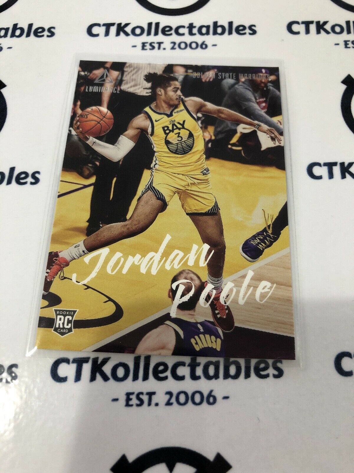 Jordan Poole RC #139 2019-20 NBA Chronicles Luminance