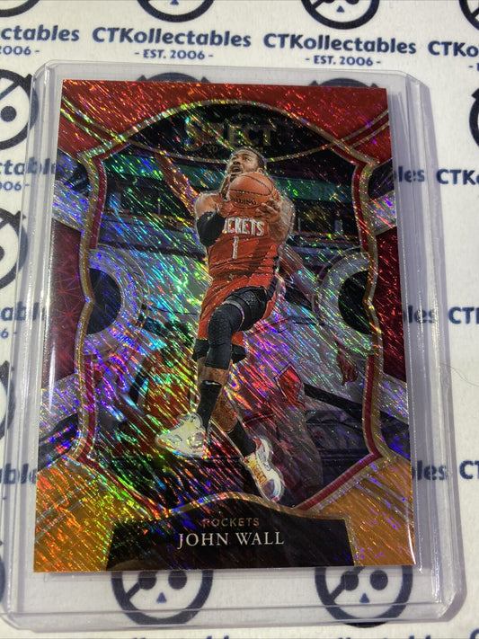 2020-21 Panini NBA Select John Wall Concourse Red White Orange #31 Rockets