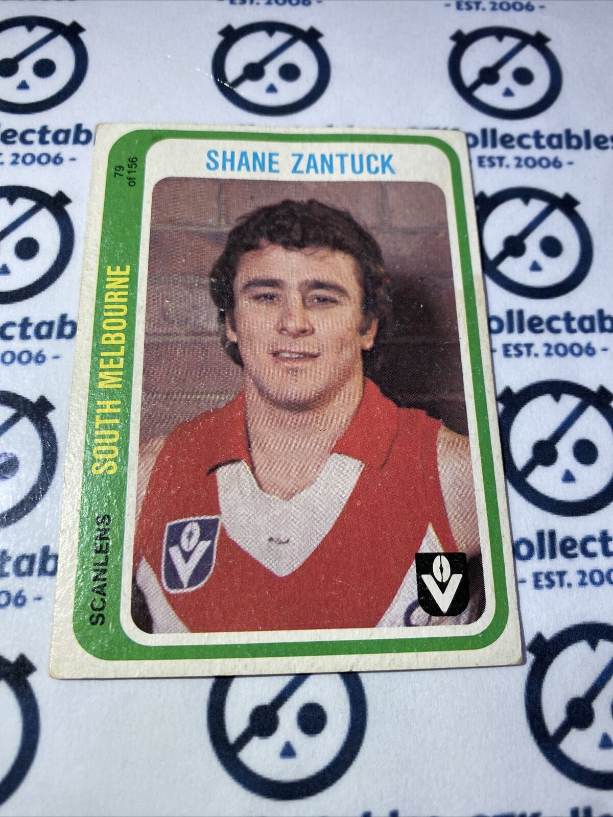 1979 Scanlens VFL Shane Zantuck #79 Of 156 South Melbourne