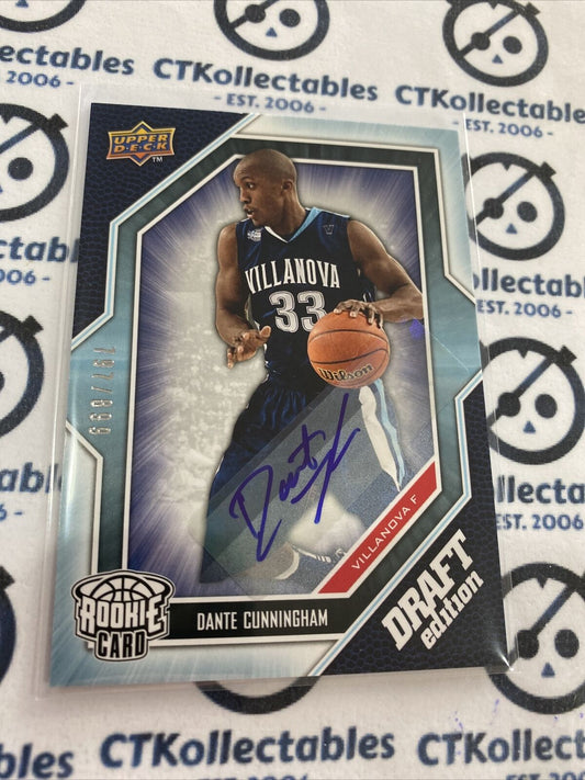 2009 Upper Deck Draft Edition Dante Cunningham Auto #797/899 Spurs