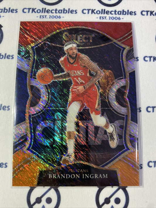 2020-21 Panini NBA Select Brandon Ingram Concourse Red White Orange #53 Pelicans