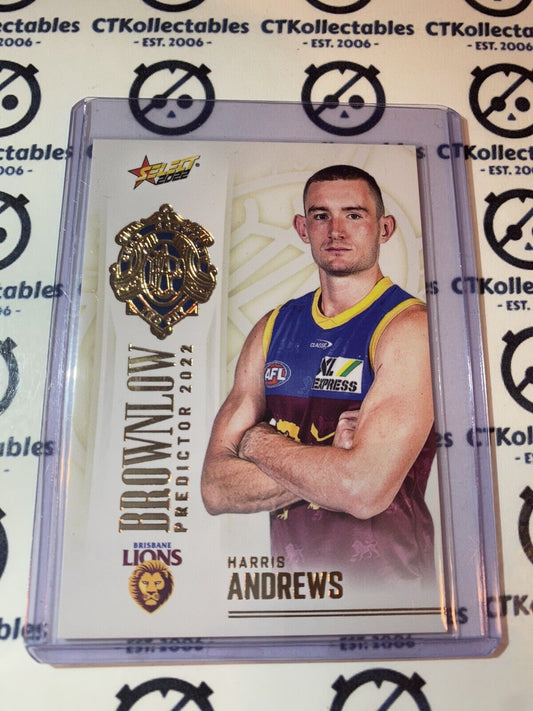 2022 AFL Footy Stars Gold Brownlow Predictor #BPG7 Harris Andrews #093/185