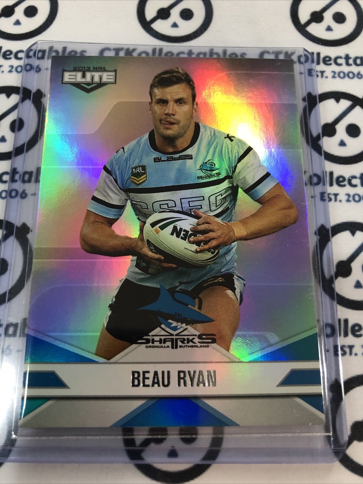 2013 NRL Elite Parallel Beau Ryan P98 Cronulla Sharks