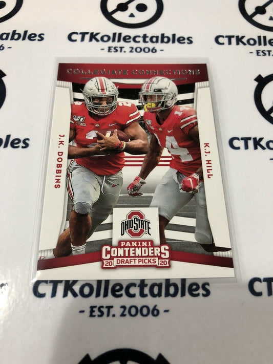 2020 NFL Contenders Draft Collegiate Connections JK Dobbins/KJ Hill #7 Ravens