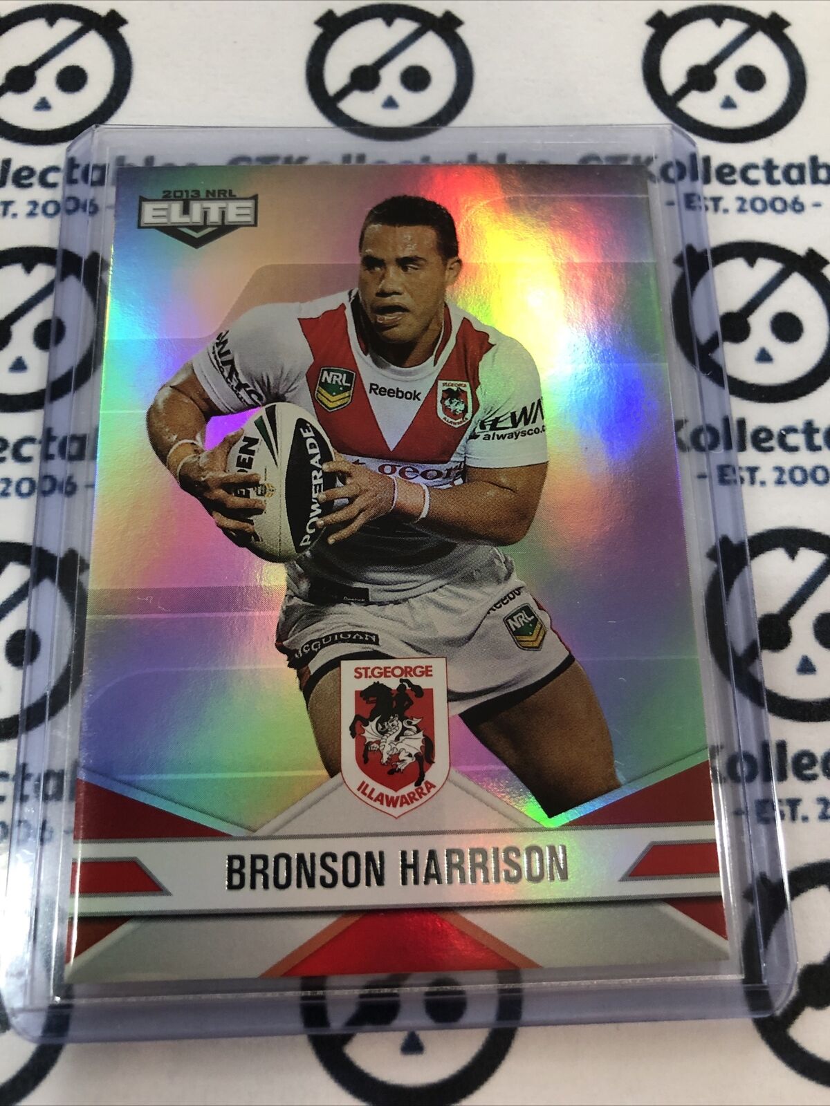 2013 NRL Elite Parallel Bronson Harrison P113 St George Illawarra Dragons