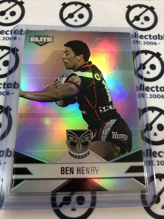 2013 NRL Elite Parallel Ben Henry P128 New Zealand Warriors