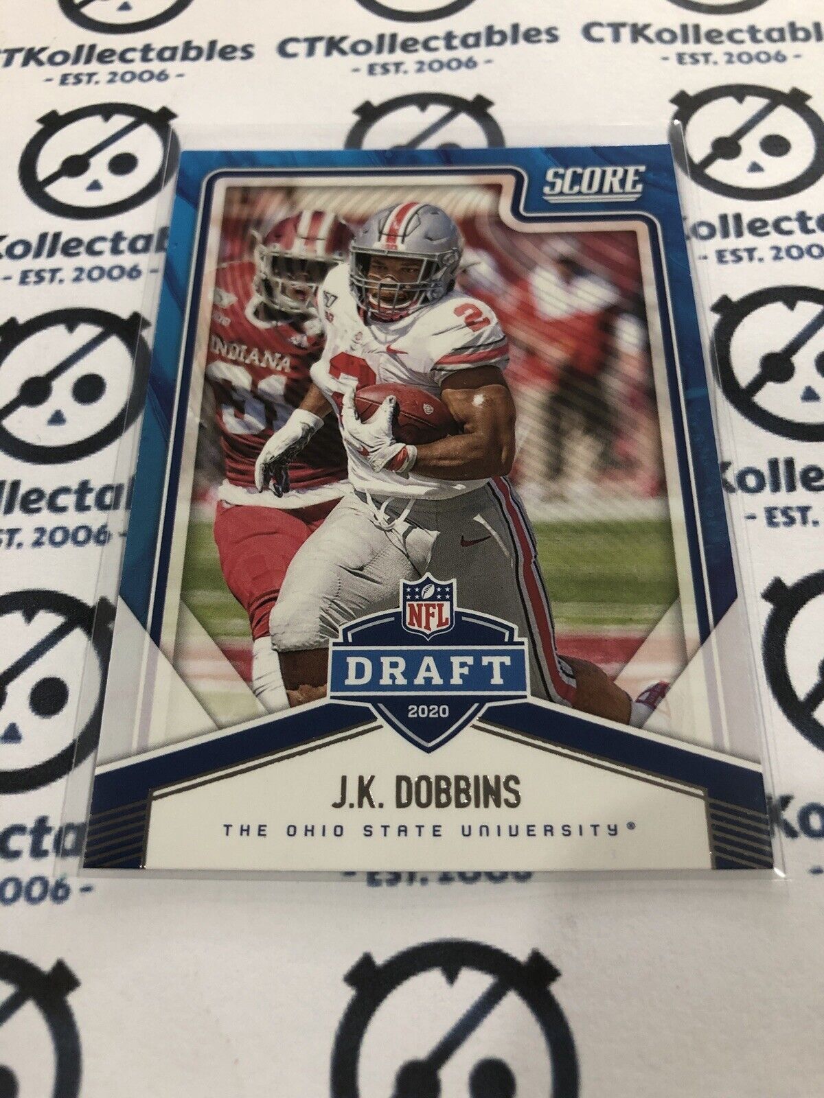 2020 NFL Panini SCORE JK Dobbins DRAFT 2020 #NFL-14 RC Ravens