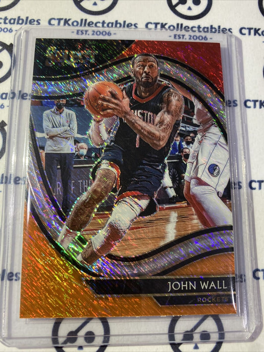 2020-21 Panini NBA Select John Wall Court side Red White Orange #235