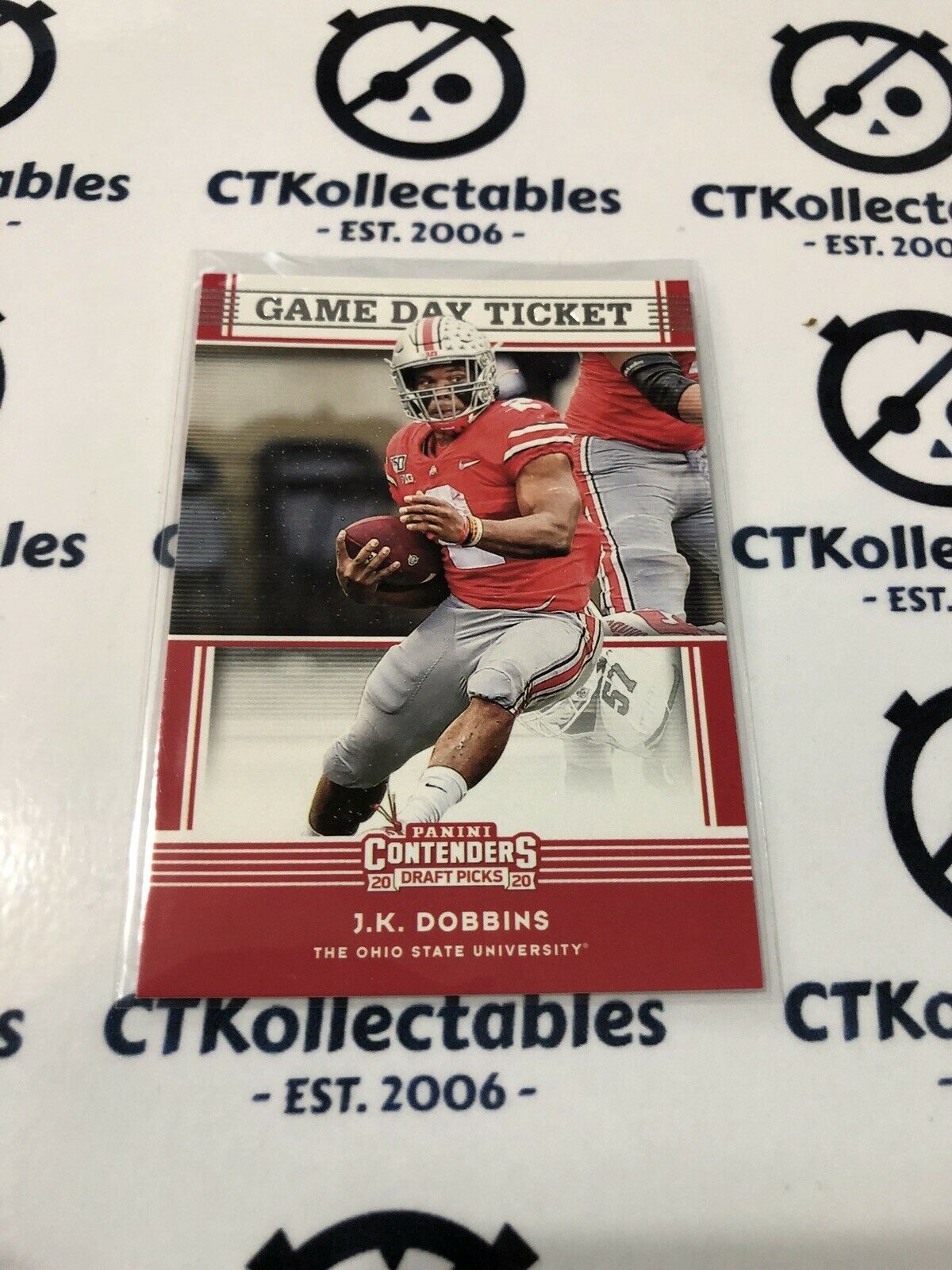 2020 NFL Contenders Draft Picks Game Day Ticket Jk Dobbins #14 Ravens