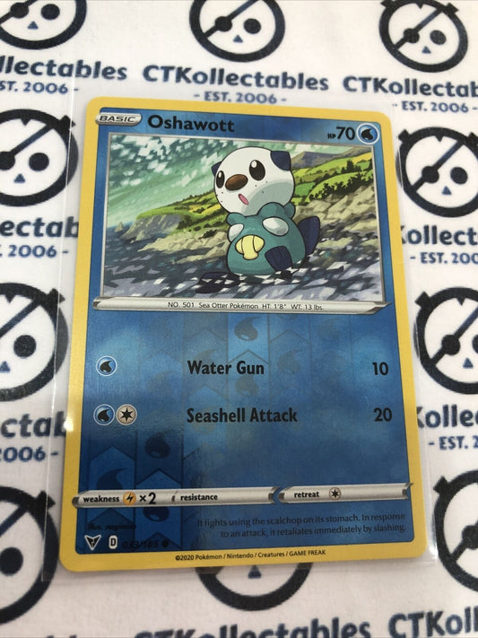 Oshawott #033/185 Reverse Holo Common- Pokemon Card Vivid Voltage