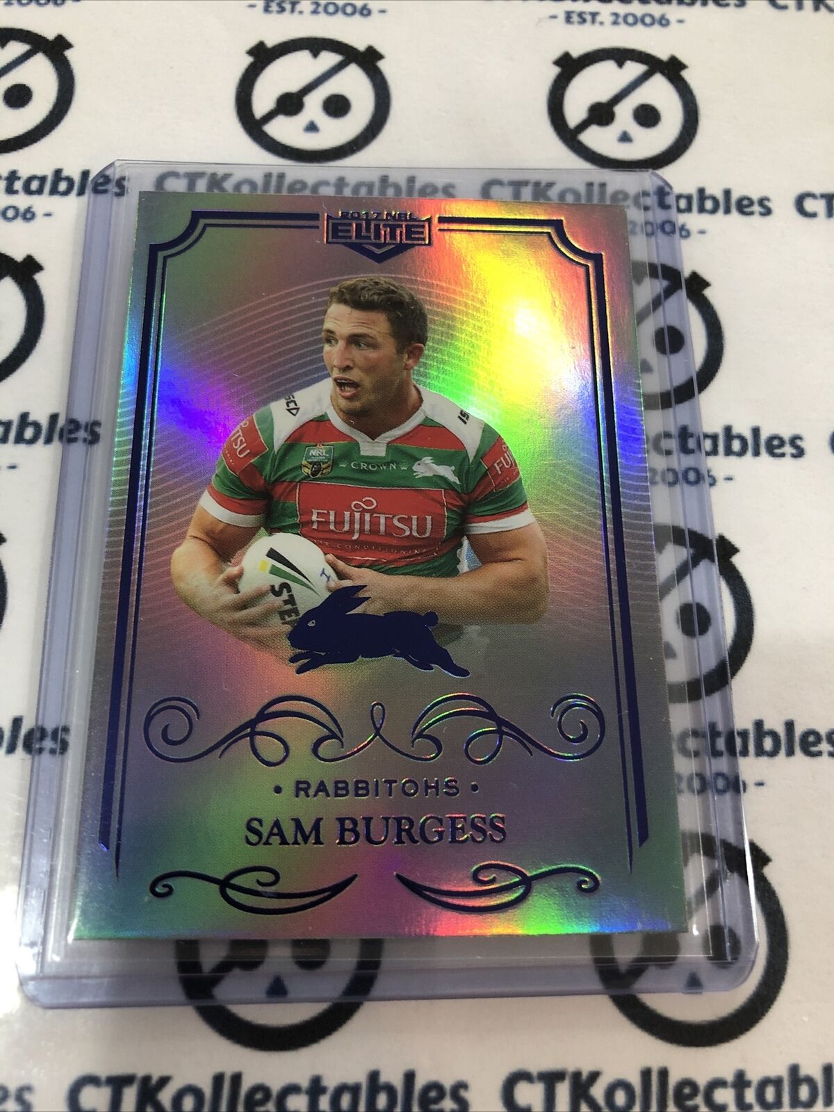 2017 NRL Elite Silver Parallel Sam Burgess SS112 Rabbitohs