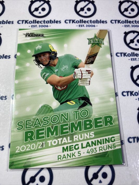 2021/2022 TLA Cricket Traders Season To Remember Meg Lanning #STR05/30