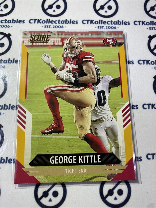 2021 NFL Score George Kittle Gold Parallel Base #261 49ers