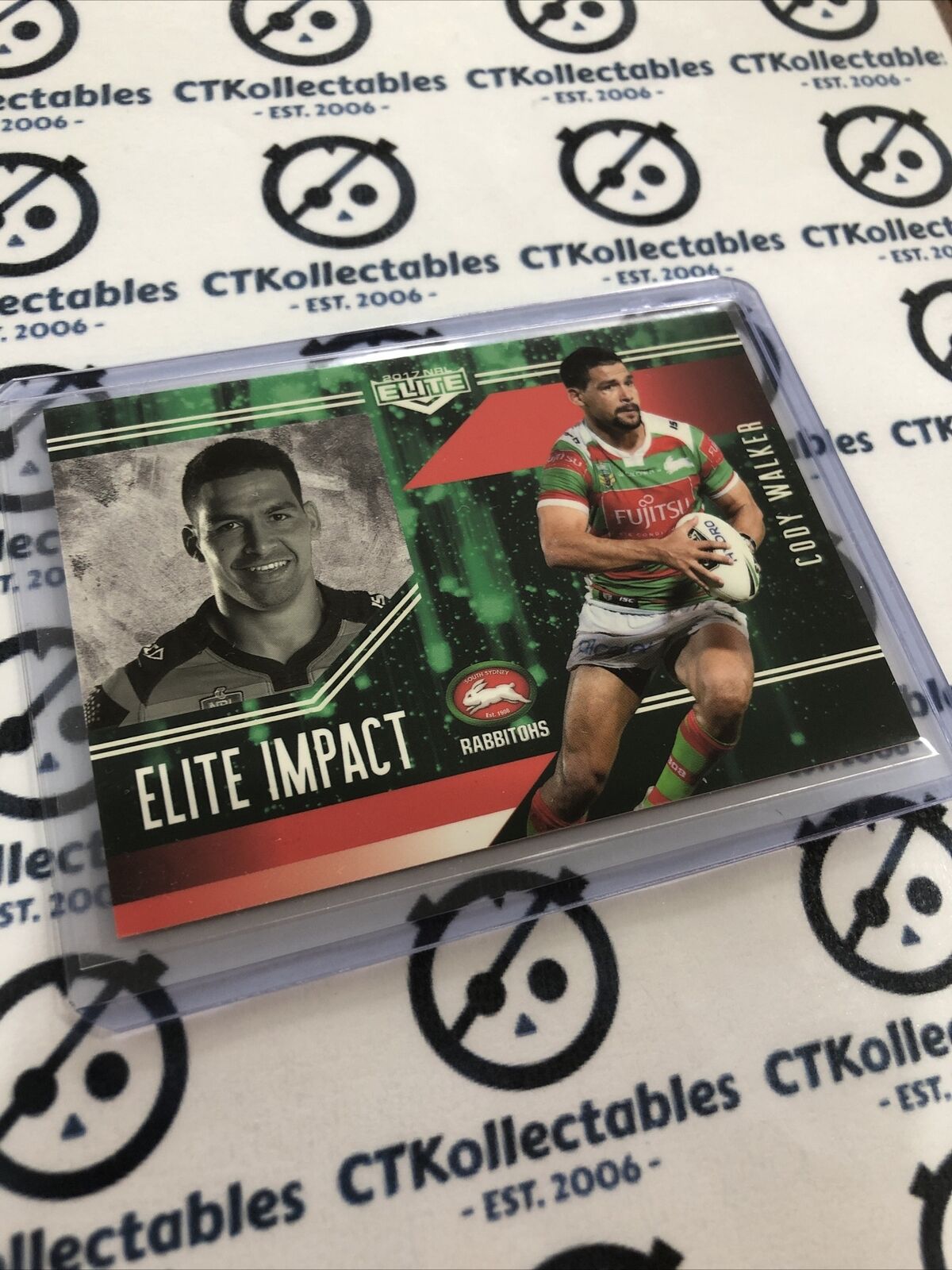 2017 NRL Elite Cody Walker Elite Impact EI48/64 Rabbitohs