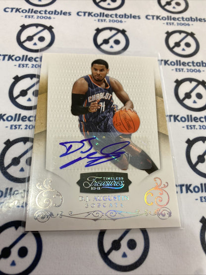 2010/11 Timeless Treasures Silver Signature DJ Augustin #19/99 Bobcats