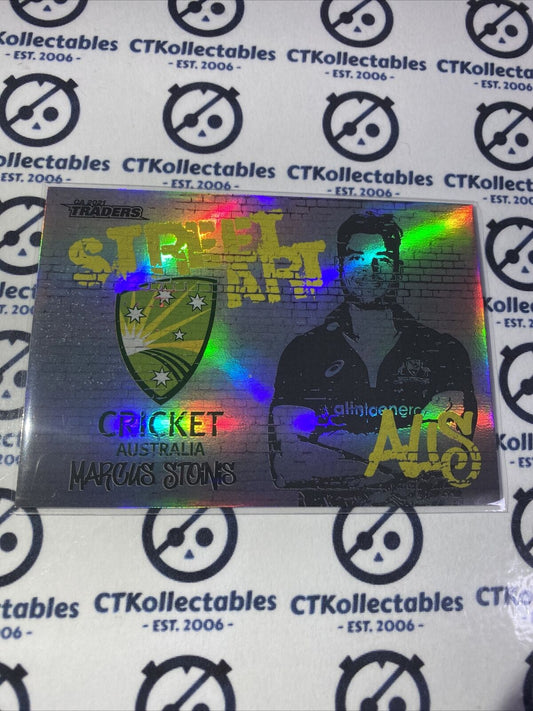 2021/2022 TLA Cricket Traders Street Art White Marcus Stonis #SAW02