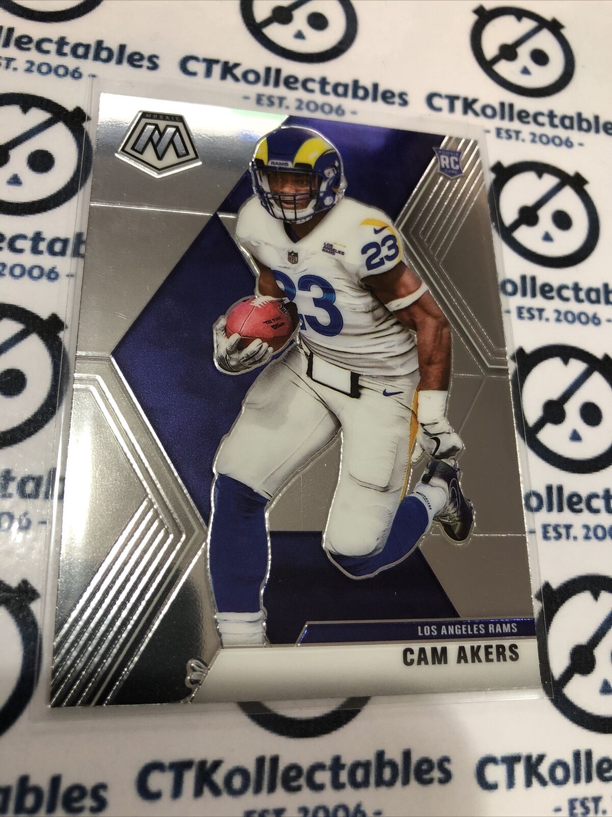 2020 NFL Mosaic Cam Akers RC #221 Rams Rookie