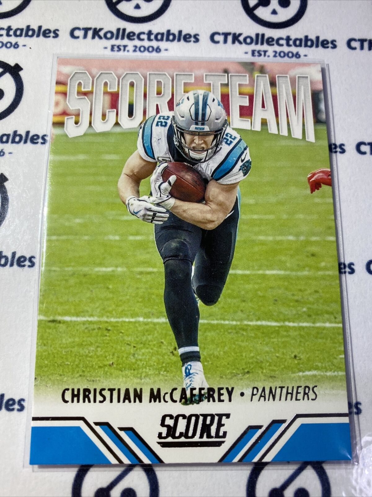 2021 NFL Score Christian McCaffrey Score Team #ST7 Panthers