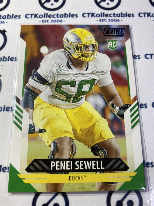 2021 NFL Score Rookie Card Penei Sewell #339 RC Lions