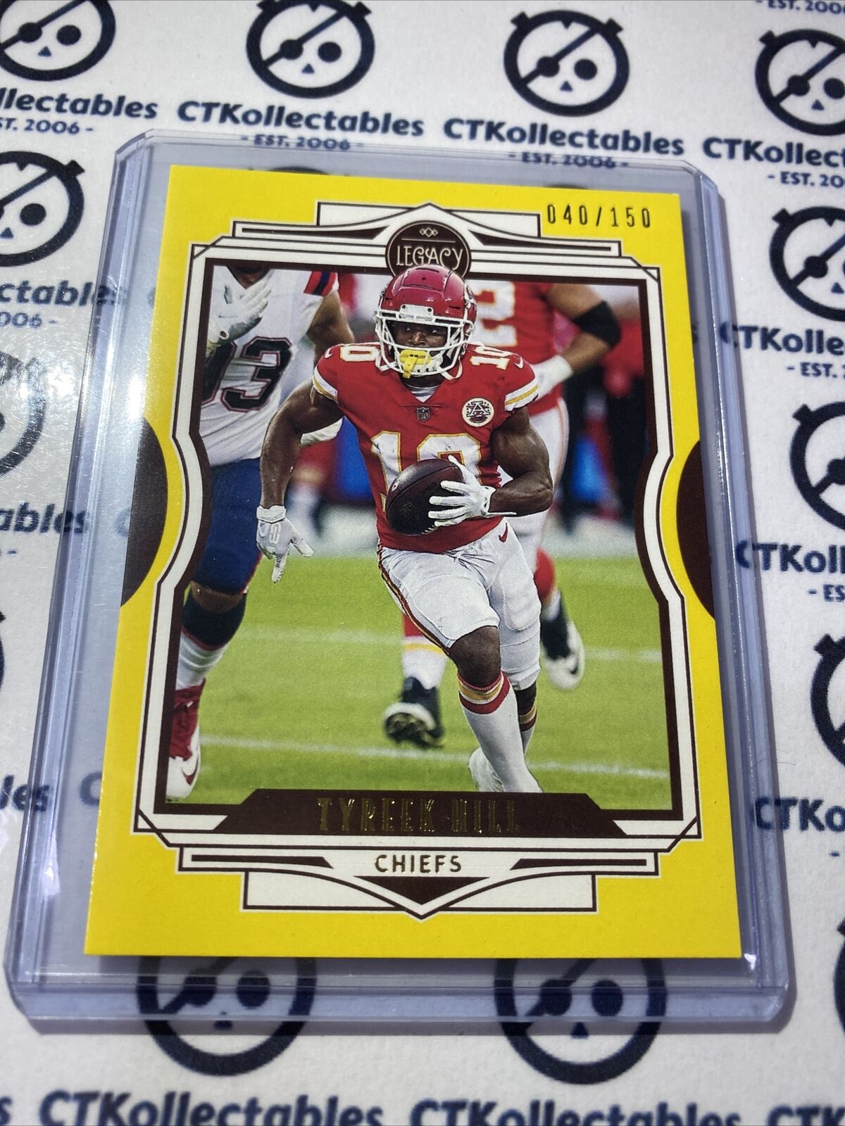 2021 NFL Legacy Tyreek Hill Yellow #040/150 Chiefs