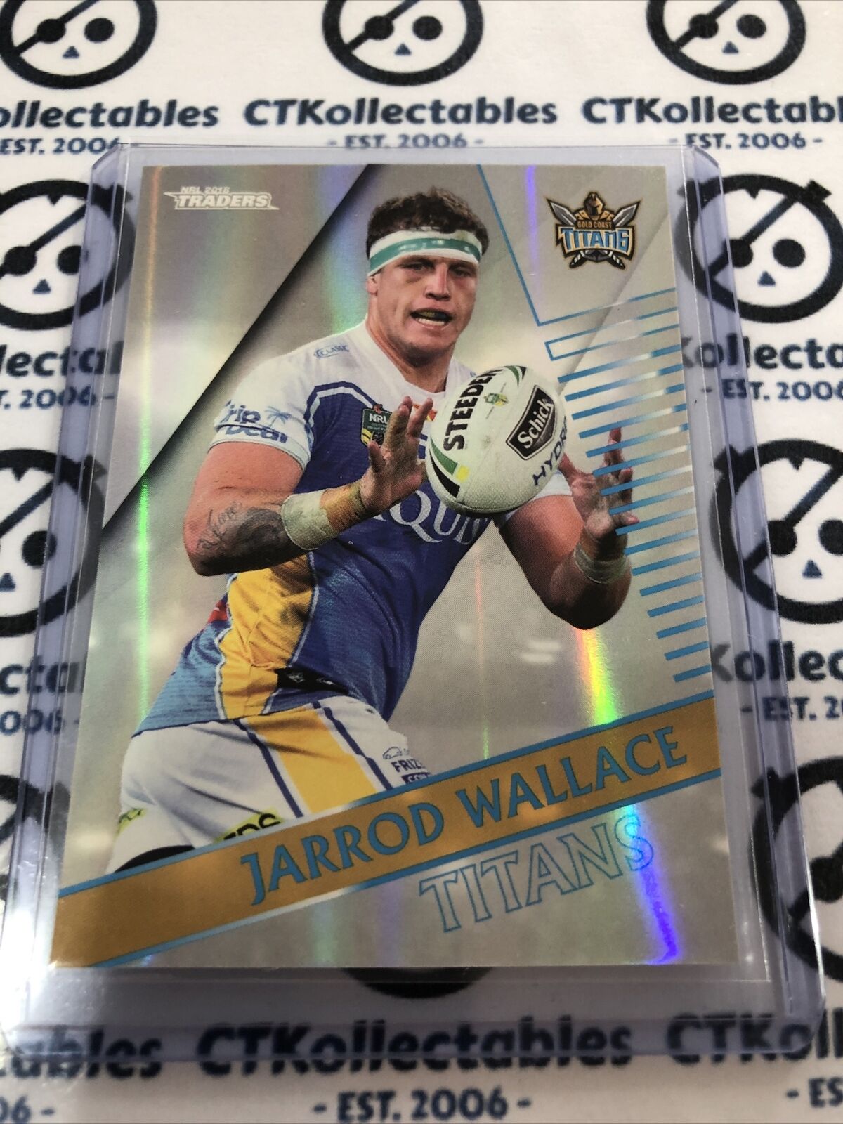 2018 NRL Traders Parallel Jarrod Wallace PS050 Titans