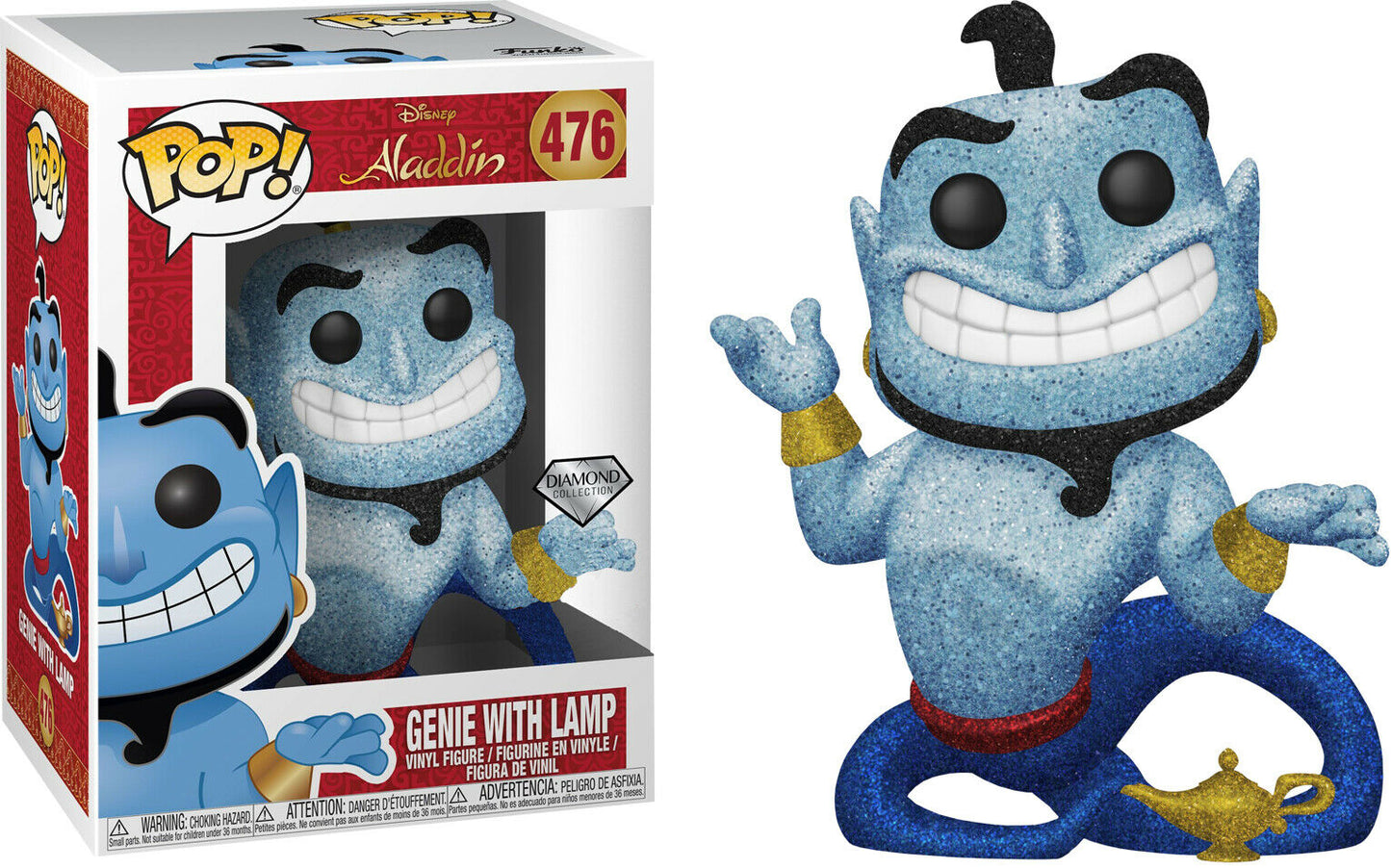 Genie With Lamp Diamond Collection - Aladdin #476 Funko POP!