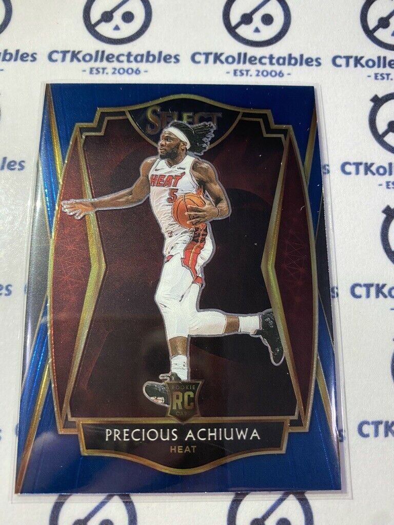 2020-21 Panini NBA Select Precious Achiuwa Blue RC Premier Level #193 Heat