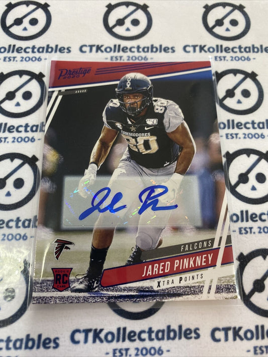 2019 NFL Prestige Jared Pinkney RC Auto Extra Points #278 Falcons