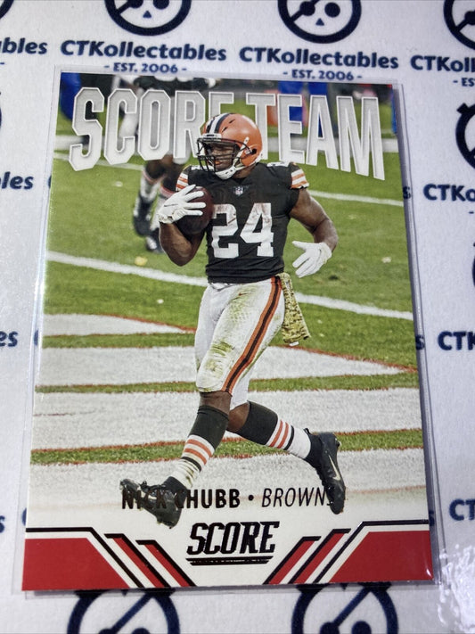 2021 NFL Score Nick Chubb Score Team #ST9 Browns