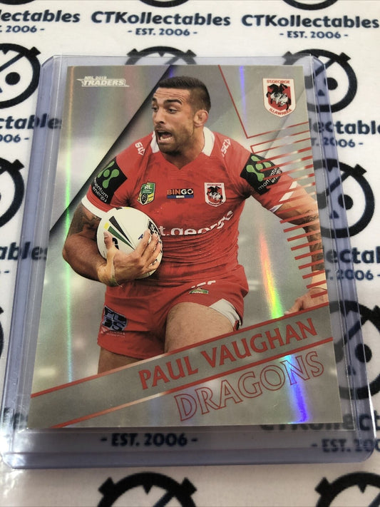 2018 NRL Traders Parallel Paul Vaughan PS129 Dragons