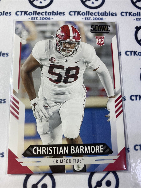 2021 NFL Score Rookie Card Christian Baramore #349 RC Patriots