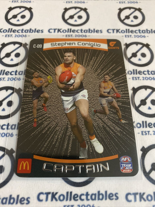 2021 AFL Teamcoach McDonalds Captain Stephen Coniglio #c-09 Giants