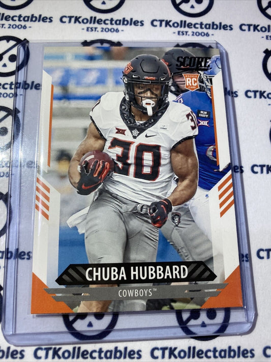 2021 NFL Score Rookie Card Chuba Hubbard #311 RC Panthers