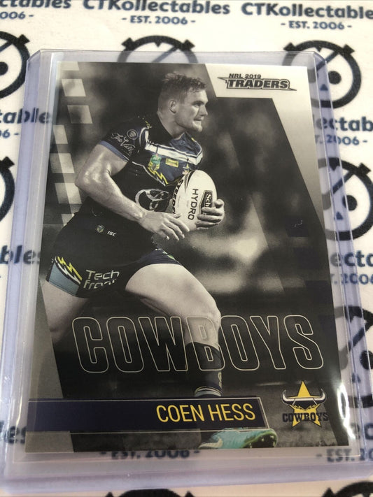 2019 NRL Traders Platinum Parallel Coen Hess PS085 Cowboys