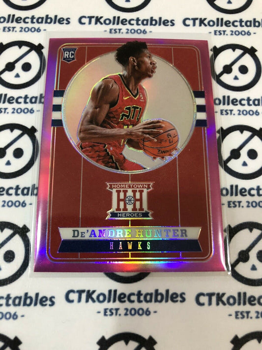 2019-20 NBA Chronicles Hometown Heroes De’Andre Hunter Pink Prizm #547 Hawks