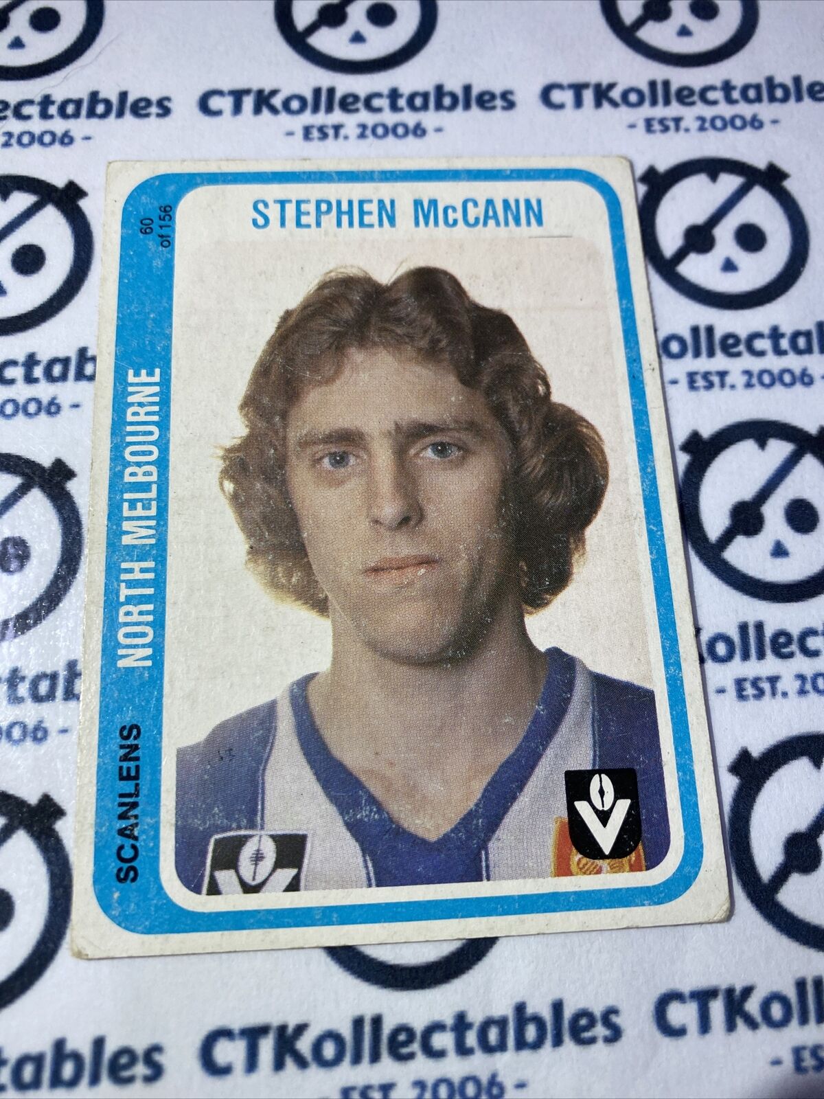 1979 Scanlens VFL Stephen McCann #60 Of 156 North Melbourne