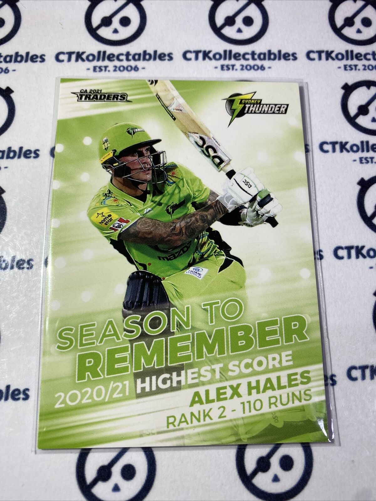 2021/2022 TLA Cricket Traders Season To Remember #STR22/30 Alex Hales