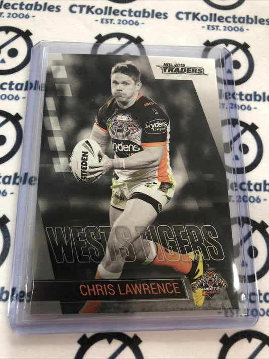 2019 NRL Traders Platinum Parallel Chris Lawrence PS153 West Tigers
