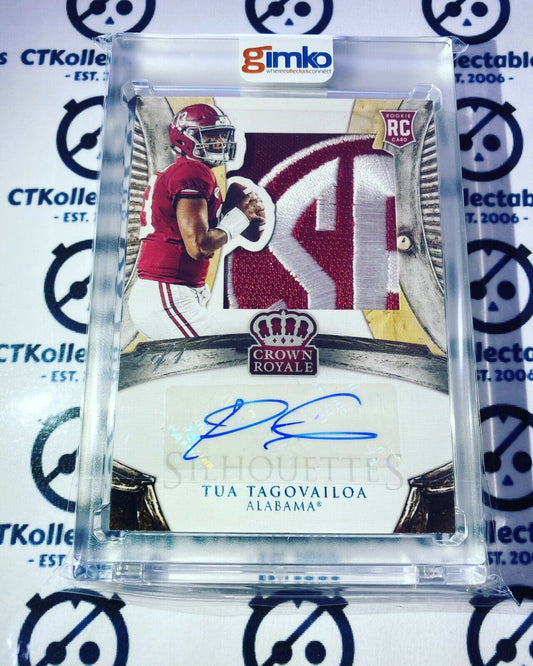 2020 NFL Chronicles Draft Picks Crown Royale Tua Tagovailoa RPA Auto 1/1 Dolphins