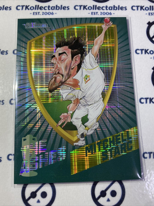 2021/2022 TLA Cricket Traders The Ashes Mitchell Starc Caricatures #C8/9