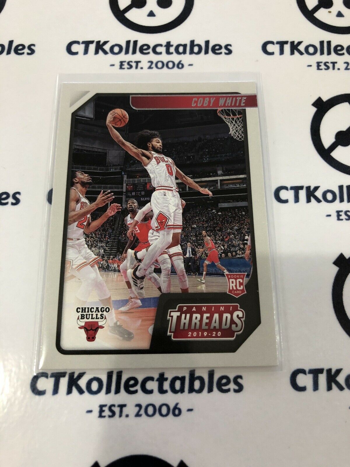 Coby White RC #95 2019-20 NBA Chronicles Threads