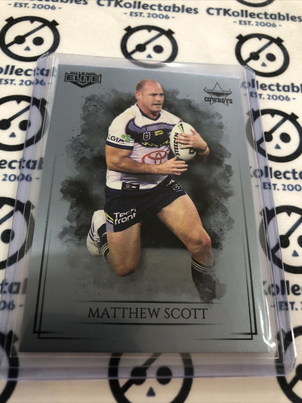 2019 NRL Elite Silver Special Parallel Matthew Scott SS080 Cowboys