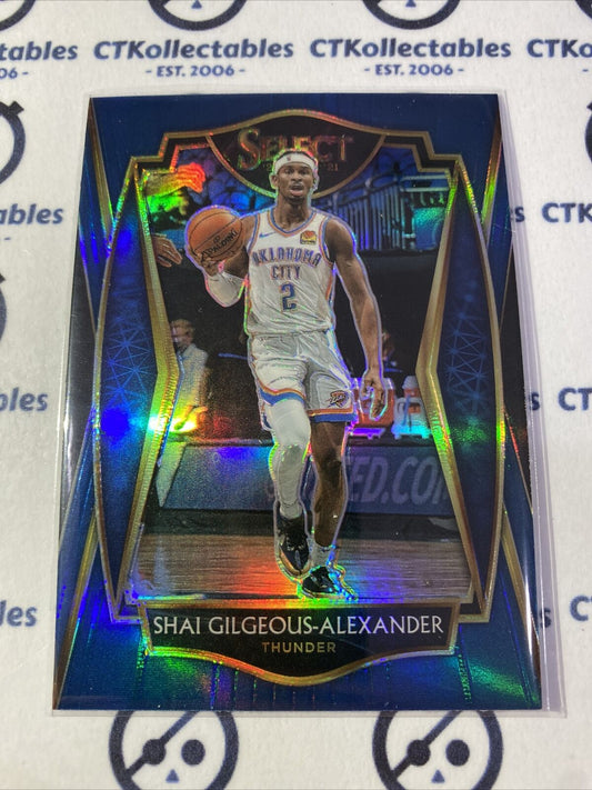 2020-21 Panini NBA Select Shai Gilgeous-Alexander Blue Prizm Premier Level #119