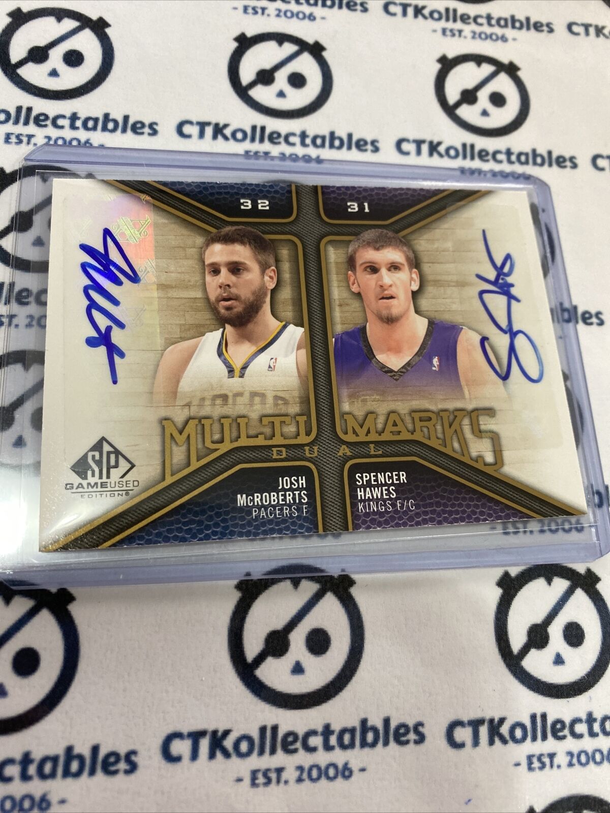 2009/10 SP-GU Josh Mcroberts/spencer Hawes Multi Marks Auto #MDMH