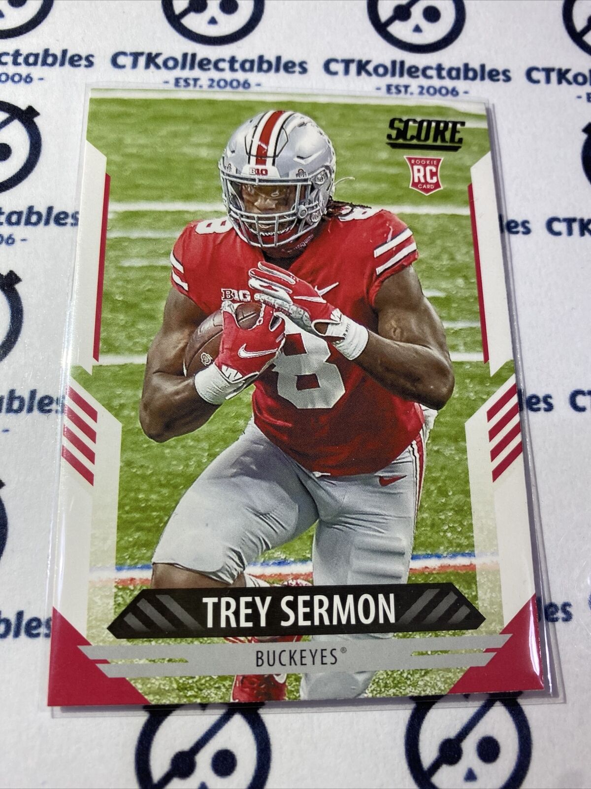 2021 NFL Score Rookie Card Trey Sermon #313 RC 49ers